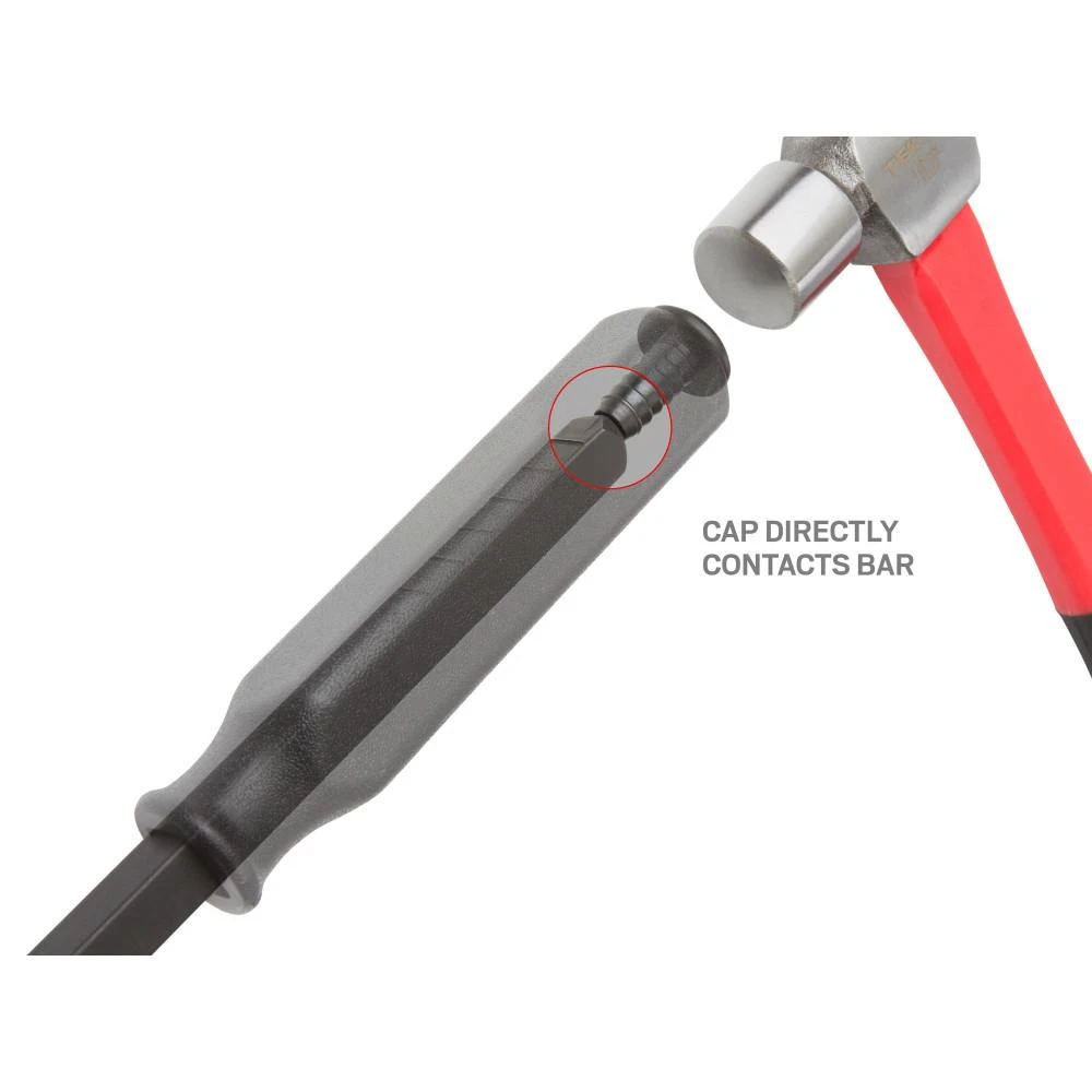 TEKTON 25 In. Angled Tip Handled Pry Bar With Striking Cap 5 TEKTON 25 In. Angled Tip Handled Pry Bar With Striking Cap - Image 3