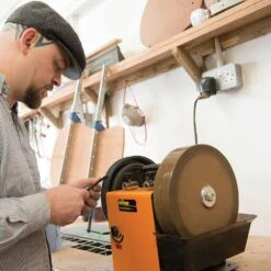 Triton 120-Volt Corded Slow Speed Wetstone Sharpener With High Grade Diamond Grindstone -Tool Discount Store triton sharpening tools twss10 fa 1000