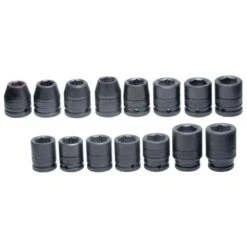 URREA 3/4 In. Drive Metric 6-Point Impact Socket Set (15-Piece)