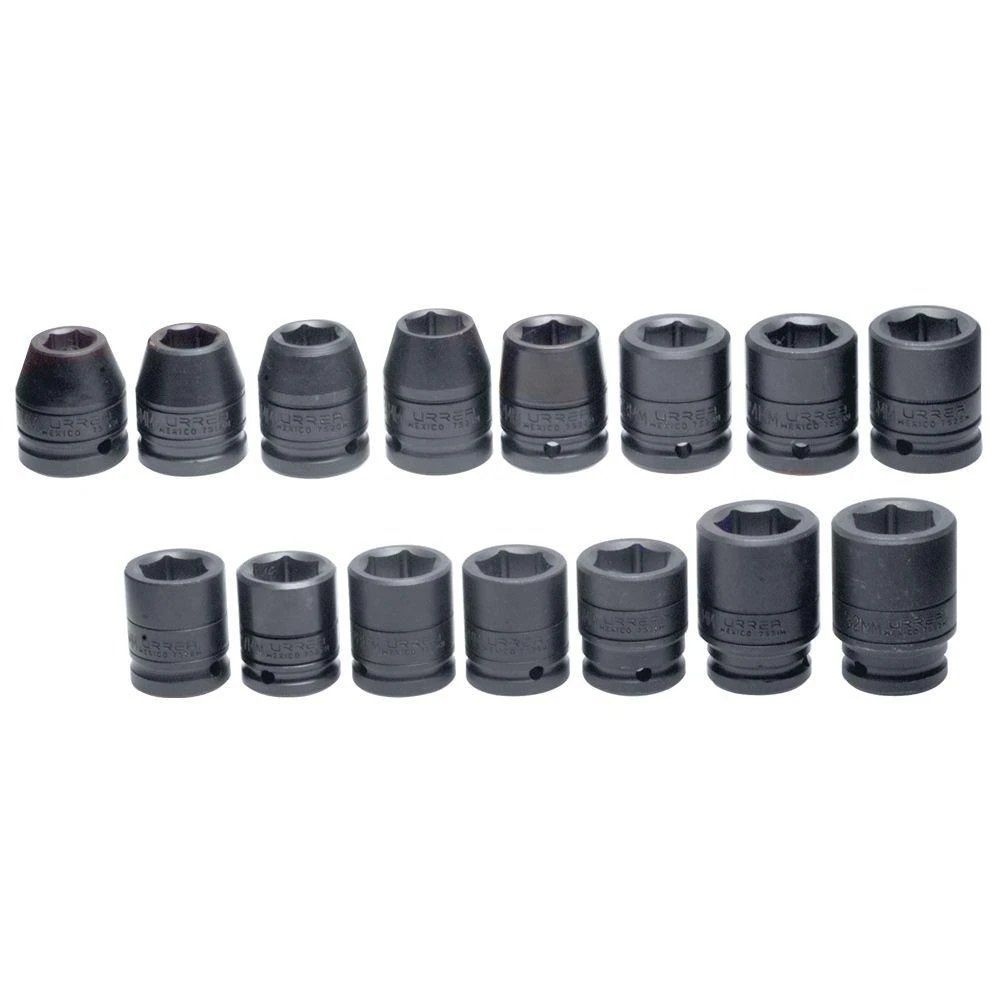 URREA 3/4 In. Drive Metric 6-Point Impact Socket Set (15-Piece) 3 URREA 3/4 In. Drive Metric 6-Point Impact Socket Set (15-Piece)