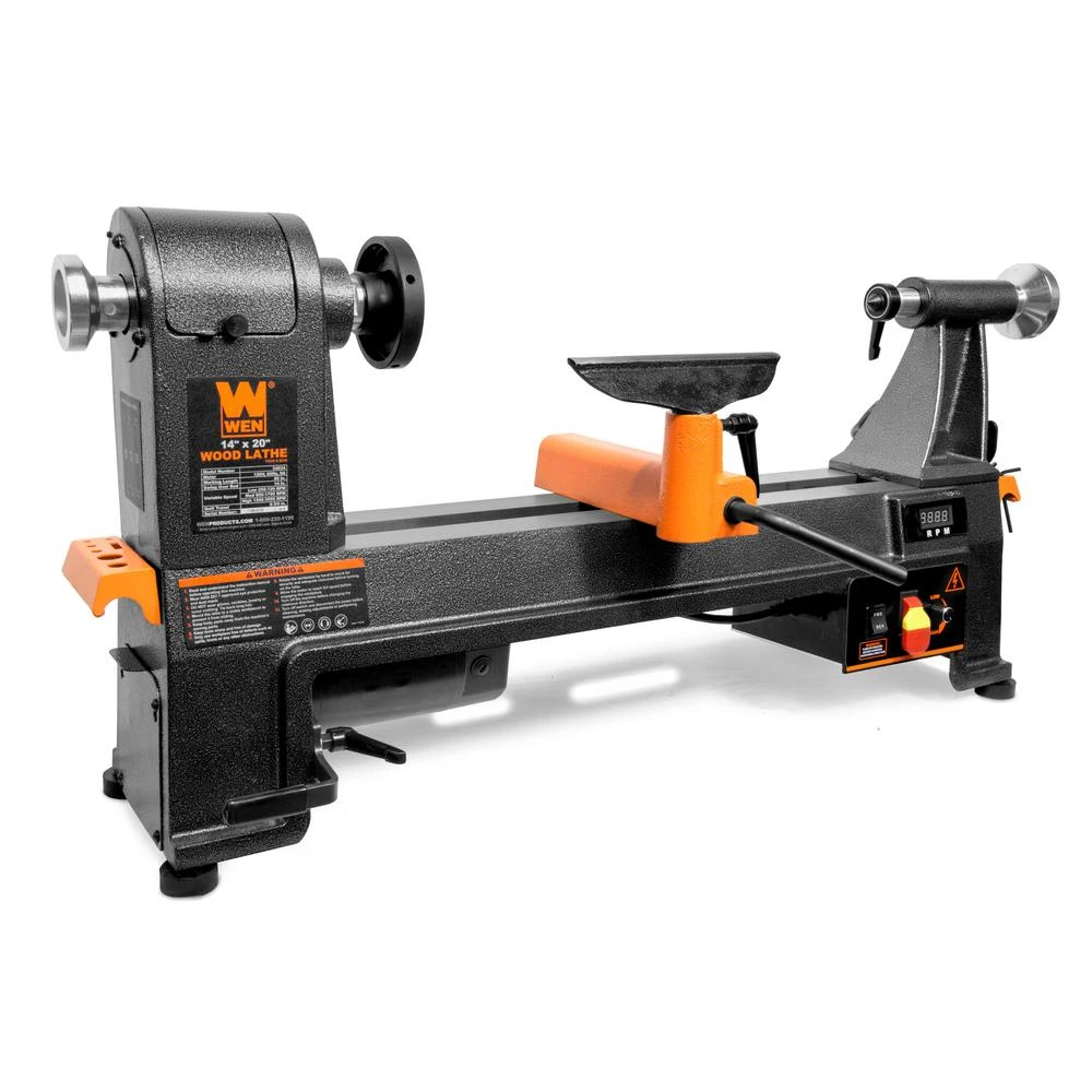 WEN 6 Amp 14 In. X 20 In. Variable Speed Benchtop Wood Lathe 4 WEN 6 Amp 14 In. X 20 In. Variable Speed Benchtop Wood Lathe - Image 2