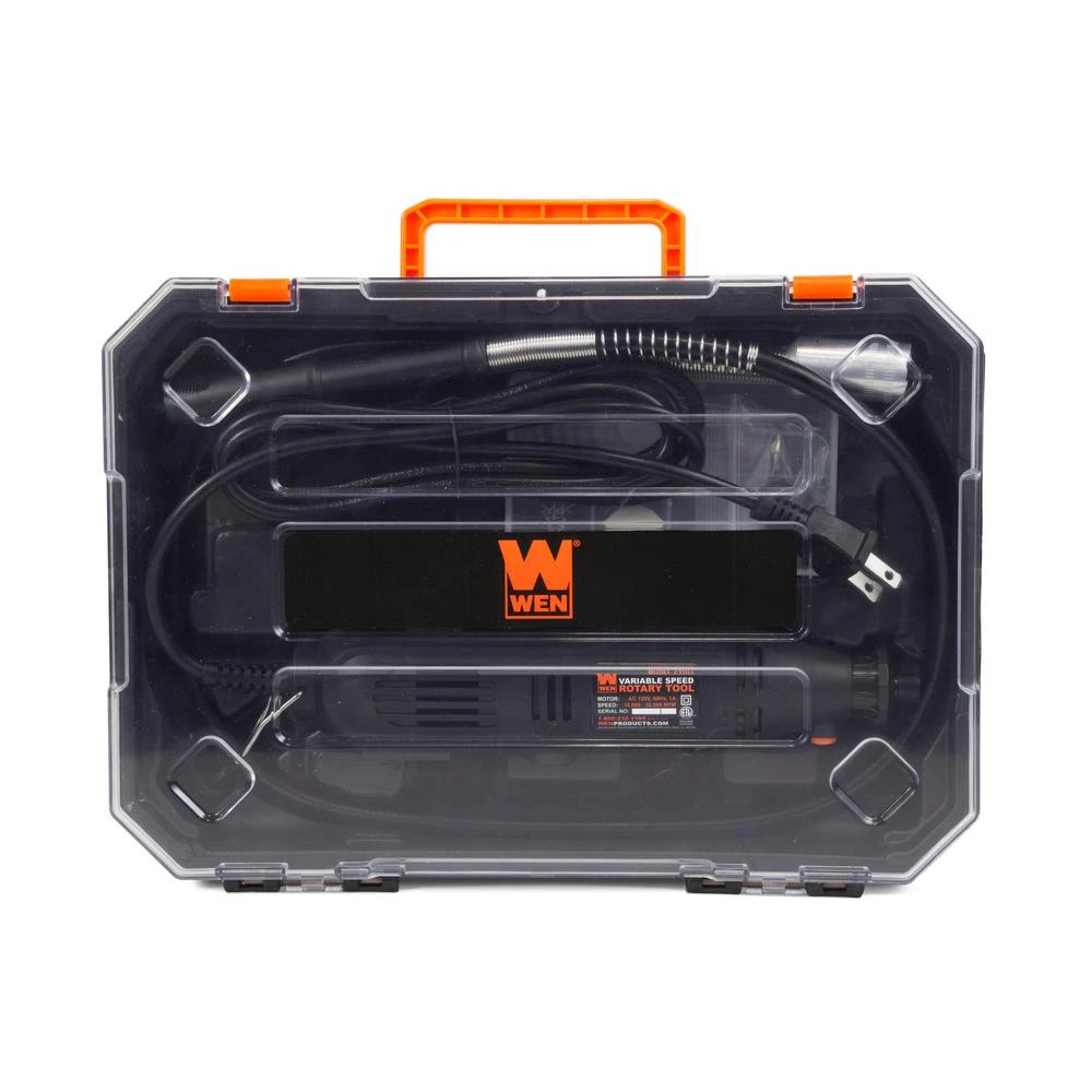 WEN 1 Amp Variable Speed Rotary Tool With 100+ Accessories, Carrying Case And Flex Shaft 9 WEN 1 Amp Variable Speed Rotary Tool With 100+ Accessories, Carrying Case And Flex Shaft - Image 7