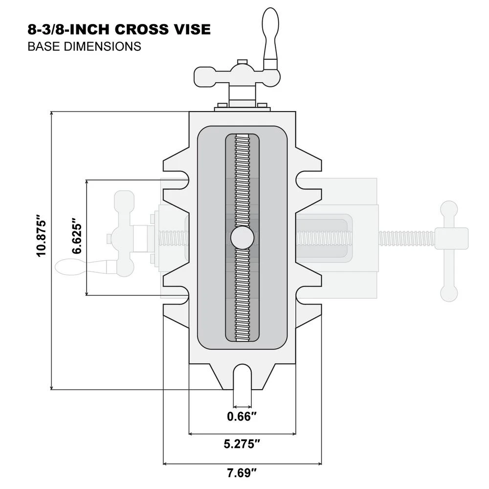 WEN 8-3/8 In. Compound Cross Slide Industrial Strength Benchtop Vise 7 WEN 8-3/8 In. Compound Cross Slide Industrial Strength Benchtop Vise - Image 5