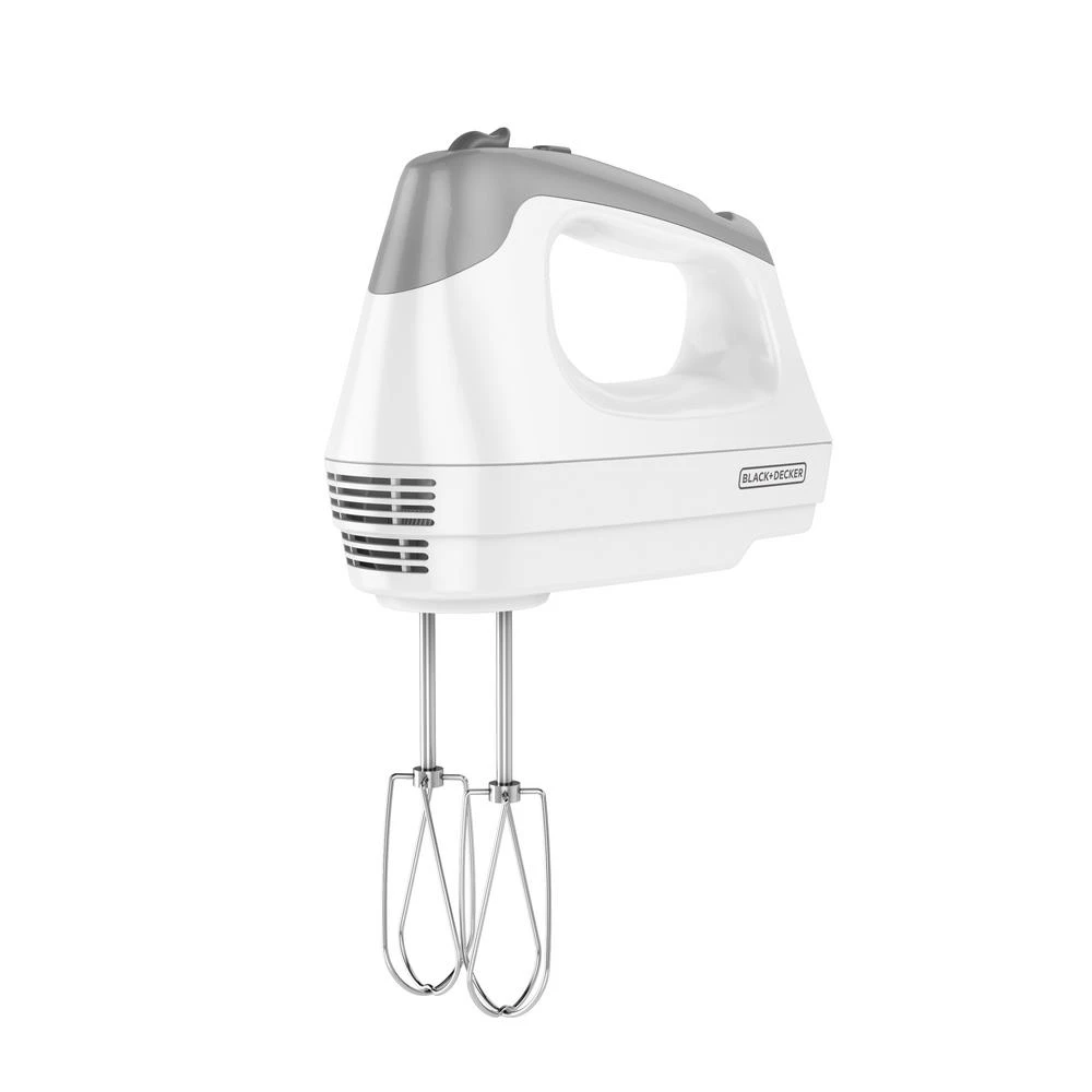 Black & Decker BLACK+DECKER 6-Speed White Hand Mixer With Beater, Whisk, Whip And Dough Hook Attachments 4 Black & Decker BLACK+DECKER 6-Speed White Hand Mixer With Beater, Whisk, Whip And Dough Hook Attachments - Image 2