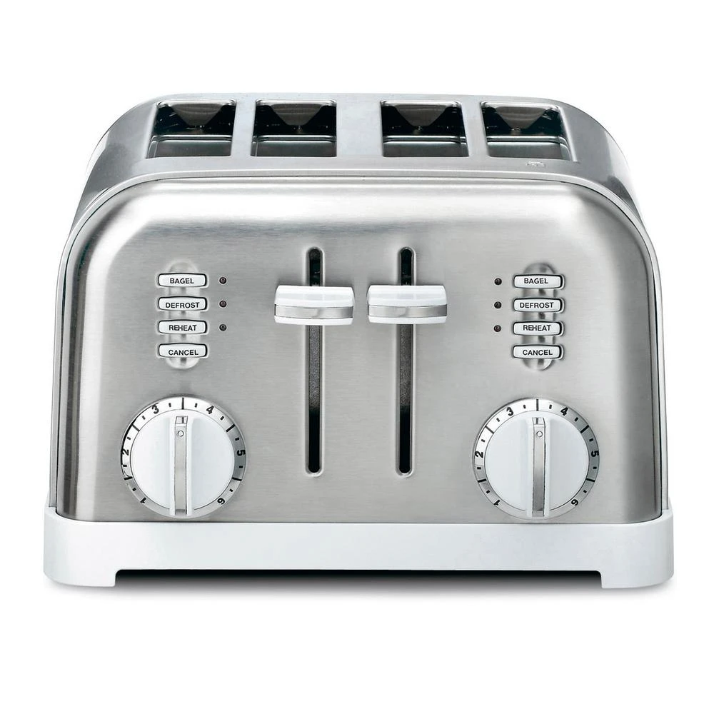 Cuisinart Classic Series 4-Slice White Wide Slot Toaster With Crumb Tray 4 Cuisinart Classic Series 4-Slice White Wide Slot Toaster With Crumb Tray - Image 2