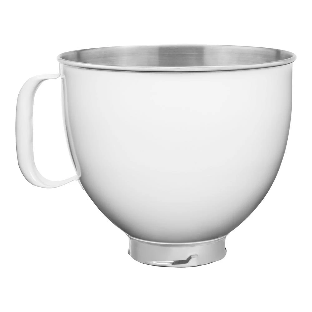 KitchenAid 5 Qt. Tilt-Head White Colorfast Finish Stainless Steel Bowl 3 KitchenAid 5 Qt. Tilt-Head White Colorfast Finish Stainless Steel Bowl