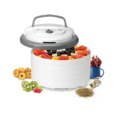 Nesco Snackmaster Pro 5-Tray White Food Dehydrator With Temperature Control -Tool Discount Store white nesco dehydrators fd 75pr 76 1000
