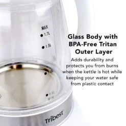 Tribest 6-Cup White Raw Tea Kettle 11 Tribest 6-Cup White Raw Tea Kettle -Tool Discount Store white tribest electric kettles gkd 450 b 1f 1000