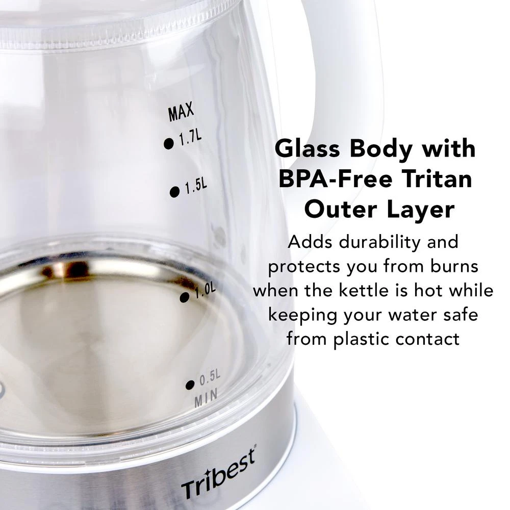 Tribest 6-Cup White Raw Tea Kettle 6 Tribest 6-Cup White Raw Tea Kettle - Image 4