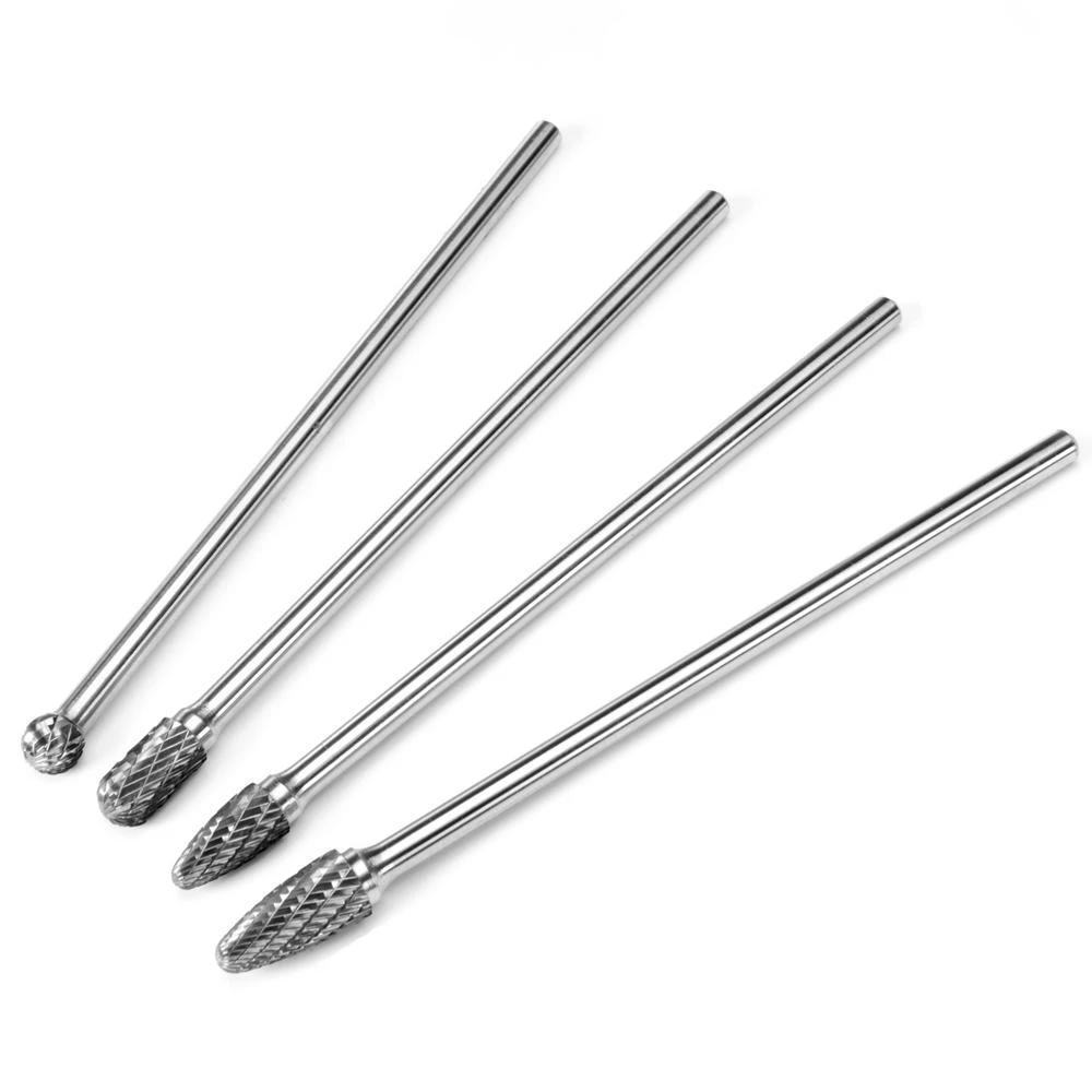 XtremepowerUS 6 In. L Reach Double Cut Carbide Rotary Burr Bits Set (4-Piece) 5 XtremepowerUS 6 In. L Reach Double Cut Carbide Rotary Burr Bits Set (4-Piece) - Image 3
